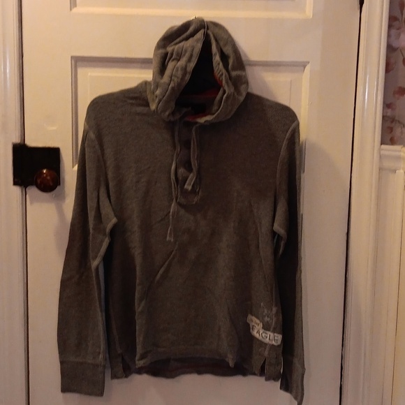 American Eagle Outfitters large gray men's hooded shirt 👕 - Picture 1 of 3